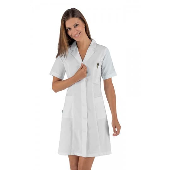 blouse medicale manches courtes 008500m blanc