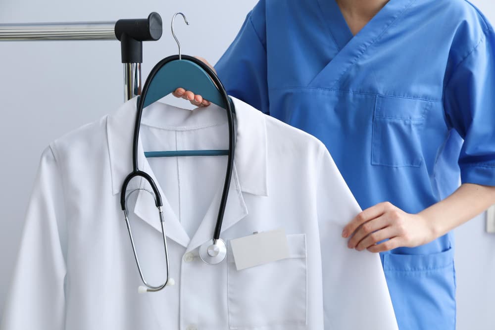 Entretien vêtement médical