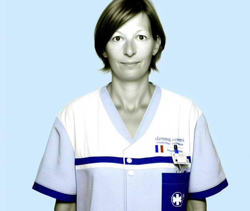 Blouse médicale brodée (image de marque)