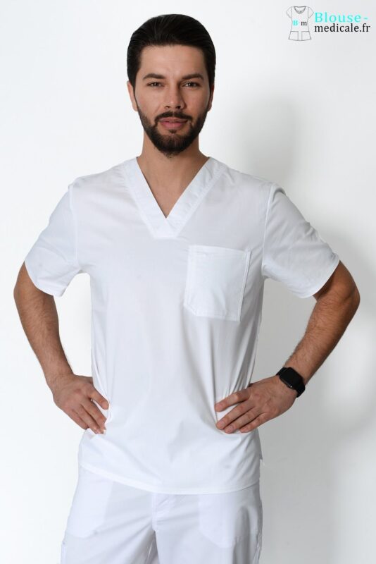 Découverte de la Blouse Médicale Homme Cherokee 4743 3 blouse medicale homme couleur cherokee blanc