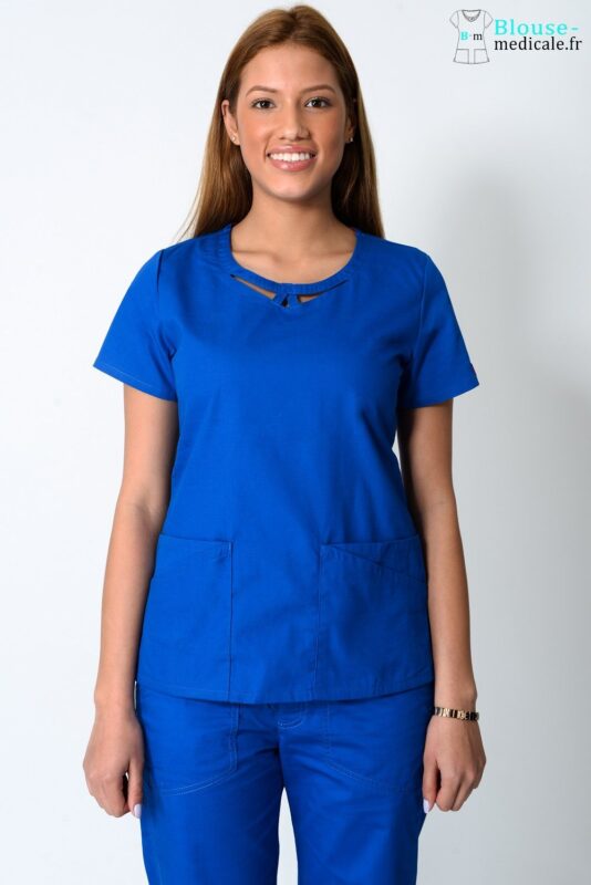 Soldes Dickies - Blouse Dickies à seulement 18.95EUR 1 blouse medicale dickies femme 85810 bleu royal